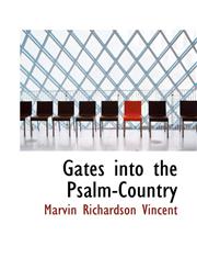 Gates into the Psalm-Country,1116370514,9781116370515