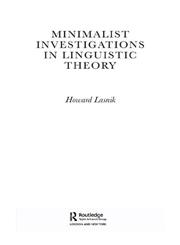 Minimalist Investigations in Linguistic Theory,0415181941,9780415181945