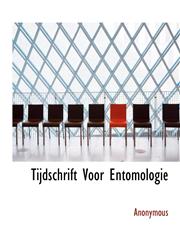 Tijdschrift Voor Entomologie,1116204533,9781116204537