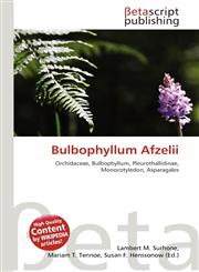 Bulbophyllum Afzelii,613616812X,9786136168128