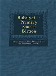 Rubaiyat  - Primary Source Edition,1294883488,9781294883487