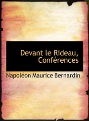 Devant le Rideau, Conférences,1116367742,9781116367744