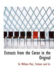 Extracts from the Coran in the Original,114026222X,9781140262220