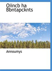 Oiincb ha Bbntapcknts,1116125226,9781116125221