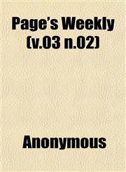 Page's Weekly (v.03 n.02),1152572954,9781152572959
