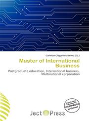 Master of International Business,6136544369,9786136544366