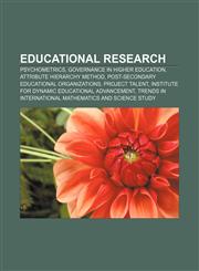 Educational research Psychometrics, Governance in higher education, Attribute Hierarchy Method, Post-secondary educational organizations,1156832926,9781156832929