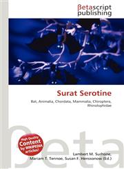 Surat Serotine,6134470104,9786134470100