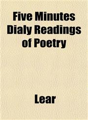 Five Minutes Dialy Readings of Poetry,1152911104,9781152911109