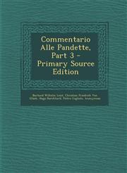 Commentario Alle Pandette, Part 3 - Primary Source Edition,1293604151,9781293604151