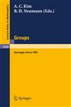 Groups - Korea 1983 Proceedings of a Conference on Combinatorial Group Theory Held at Kyoungju, Korea, August 26-31, 1983,3540138900,9783540138907