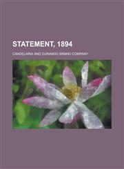 Statement, 1894,1236982061,9781236982063