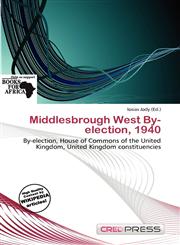 Middlesbrough West By-election, 1940,6137740439,9786137740439