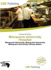Macquarie University Hospital,6136557924,9786136557922