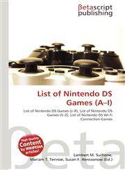 List of Nintendo DS Games (A-I),613479791X,9786134797917