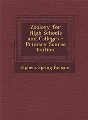 Zoology for High Schools and Colleges - Primary Source Edition,1287953298,9781287953296