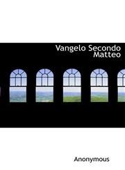 Vangelo Secondo Matteo,1116137186,9781116137187