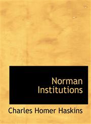 Norman Institutions,1117911306,9781117911304