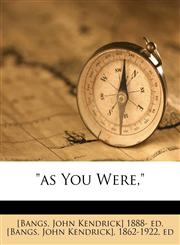 "as You Were,",1174585404,9781174585401