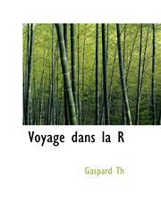 Voyage Dans La Racpublique de Colombia, En 1823, Tomo Premier,1426466390,9781426466397