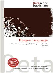 Tongva Language,6133384131,9786133384132