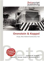 Orenstein & Koppel,6136195305,9786136195308