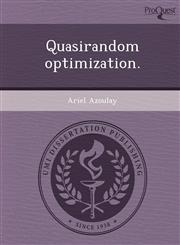 Quasirandom optimization.,1249089549,9781249089544