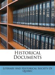 Historical Documents,1148158979,9781148158976