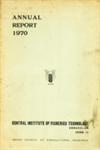 Annual Report - 1970 : Central Institute of Fisheries Technology Ernakulam, Cochin