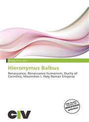 Hieronymus Balbus,6136937107,9786136937106