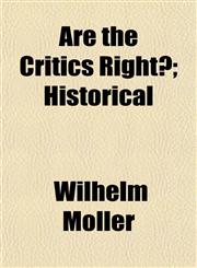 Are the Critics Right?; Historical,1151897183,9781151897183