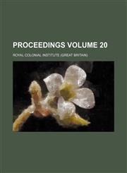 Proceedings Volume 20,1150473576,9781150473579