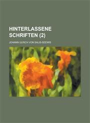 Hinterlassene Schriften (2 ),1153546477,9781153546478