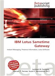 IBM Lotus Sametime Gateway,6132167986,9786132167989