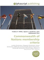 Commonwealth of Nations membership criteria,613026433X,9786130264338