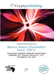 Marco Rossi (footballer born 1987),6138089332,9786138089339