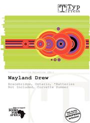Wayland Drew,6138788532,9786138788539