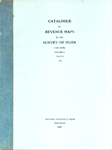 Catalogue of Revenue Maps of the Survey of India, 1853-1875 Vol. 2, Part 2