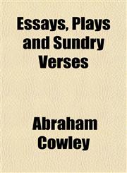 Essays, Plays and Sundry Verses,1154698246,9781154698244