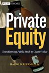 Private Equity Transforming Public Stock to Create Value,0471392928,9780471392927