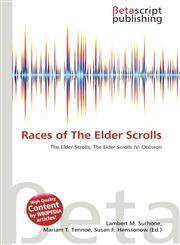 Races of The Elder Scrolls,6130956924,9786130956929