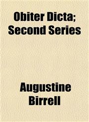 Obiter Dicta; Second Series,115118537X,9781151185372