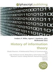 History of Information Theory,6130259573,9786130259570
