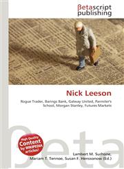 Nick Leeson,6130402678,9786130402679