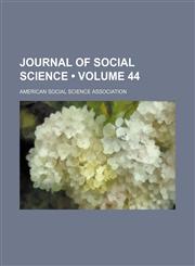 Journal of Social Science (Volume 44),1153923858,9781153923859