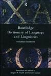 Routledge Dictionary of Language and Linguistics,0415203198,9780415203197