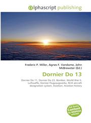 Dornier Do 13,6134183261,9786134183260