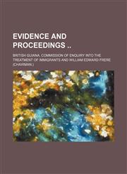 Evidence and Proceedings,1150065052,9781150065057