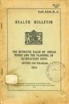Health Bulletin : The Nutritive Value of Indian Foods and the Planning of Satisfactory Diets Revised & Enlarged Edition