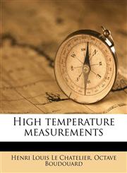 High temperature measurements,117665814X,9781176658141